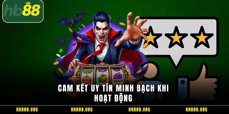 Cam kết uy tín minh bạch khi hoạt động 