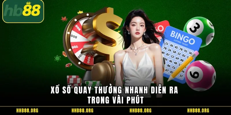 Xổ số quay thưởng nhanh diễn ra trong vài phút